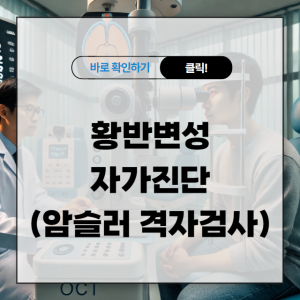 황반변성 자가진단 (암슬러 격자검사)